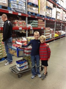 shopping with donations at Sam's Club November 6, 2013