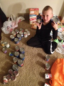 Donations from Drew's birthday party